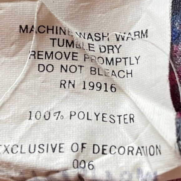 Unicorn 70s Vintage Plus Size 18 Zip Front Long Sleeve Floral Dress with Pockets - Picture 8 of 8